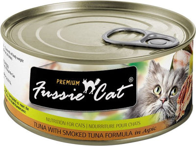 Fussie Cat: Premium, Tuna w/ Smoked Tuna, 2.82 oz.