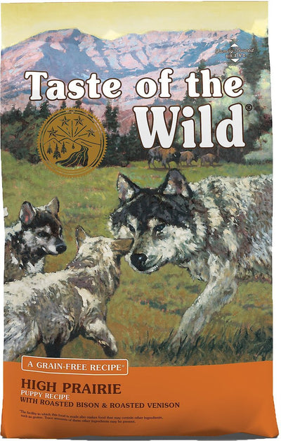 TASTE OF THE WILD  High Grain-Free Prairie Puppy Recipe with Roasted Bison & Roasted Venison 28 LB