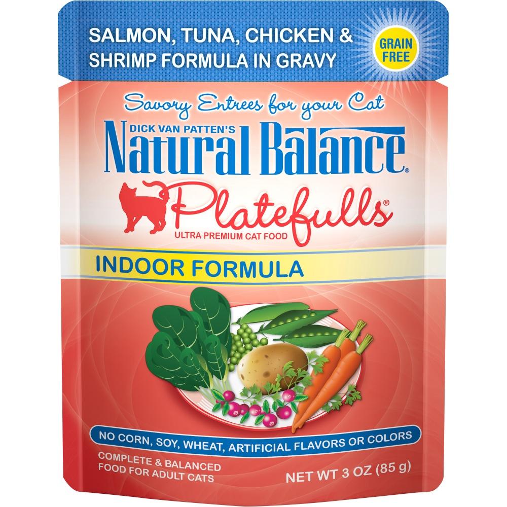 Dick Van Patten S Natural Balance Platefulls Salmon Tuna & Crab Formula In Gravy Cat Food 3Oz (Pack of 24)