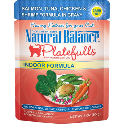 Dick Van Patten S Natural Balance Platefulls Salmon Tuna & Crab Formula In Gravy Cat Food 3Oz (Pack of 24)