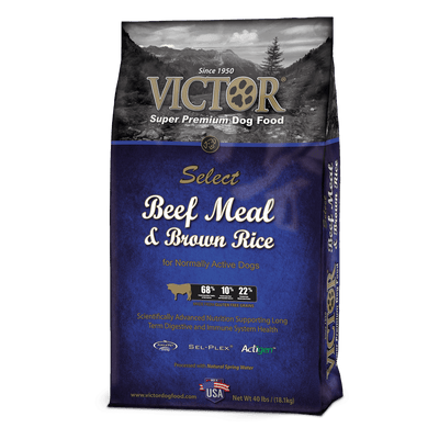 VICTOR Select Dog Feed, Beef Meal & Brown Rice - 40 Lb