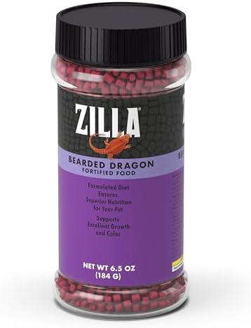 Zilla Bearded Dragon Extruded Food Pellets 6.5 Ounces