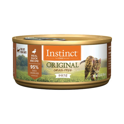 Instinct Original Grain Free Real Duck Recipe Natural Wet Canned Cat Food, 5.5 oz. Can, pack of 12 (B005HUVZTI)