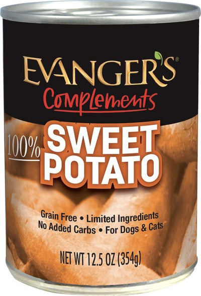 Evanger s Grain-Free Sweet Potato Canned Dog & Cat Food 6 oz 24 Pack