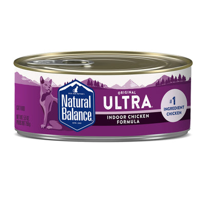 Natural Balance Indoor Formula Wet Cat Food 5.5-Ounce Can