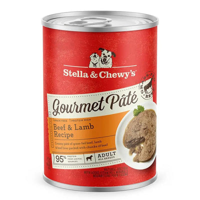 Stella & Chewys 12.5 oz Gourmet Pate Beef & Lamb Dog Food