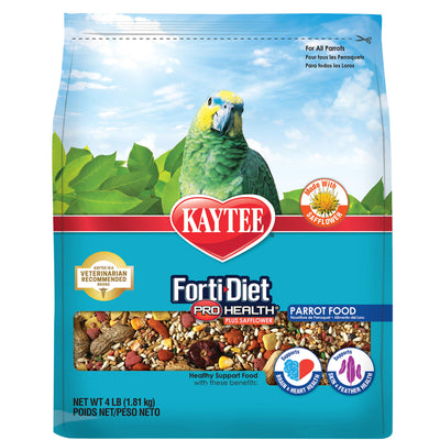 Kaytee Forti-Diet Pro Health Parrot with Safflower 4LB