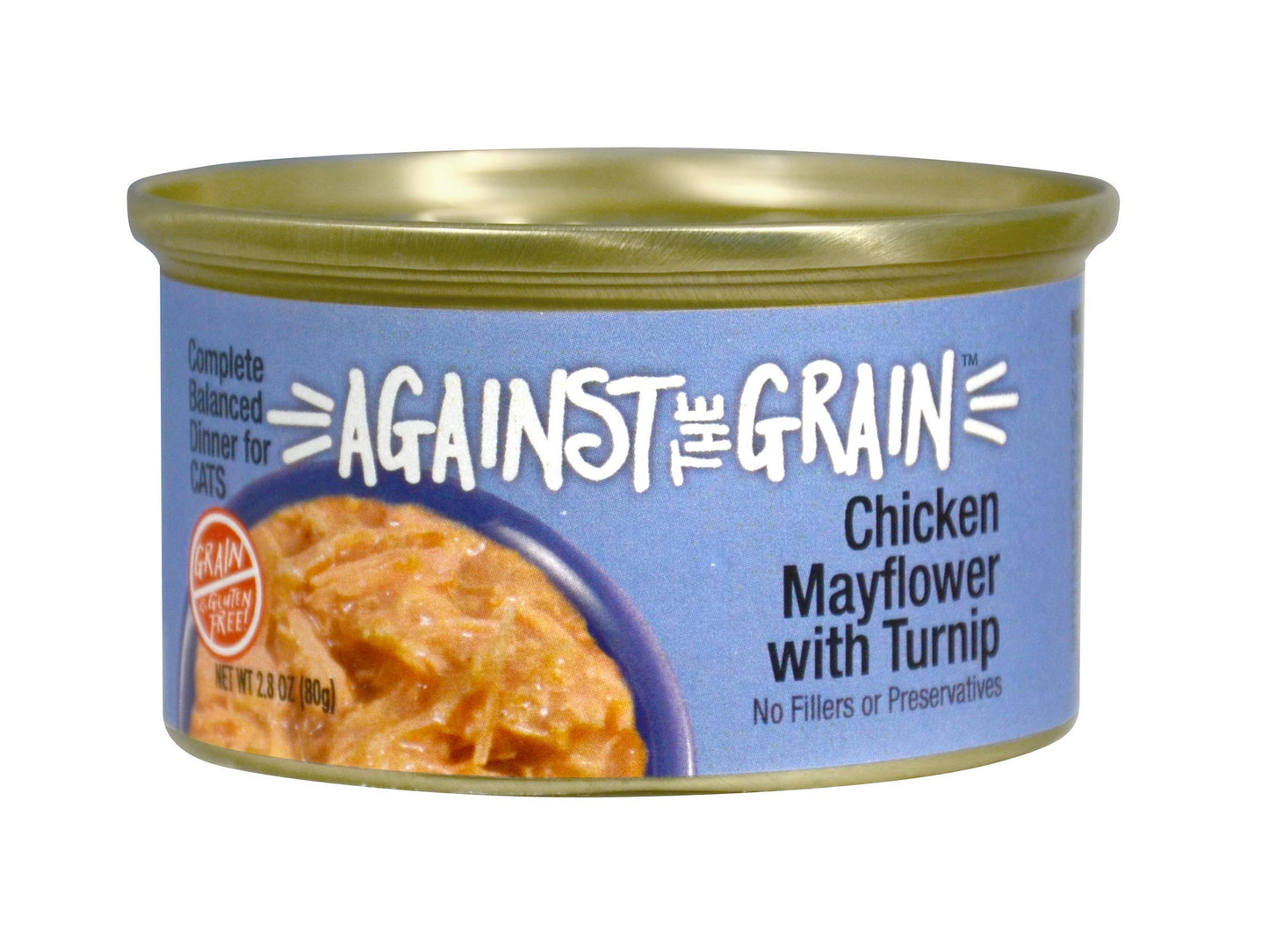 Against the Grain Chicken Mayflower With Turnip Dinner For Cats 24-2.8 oz cans