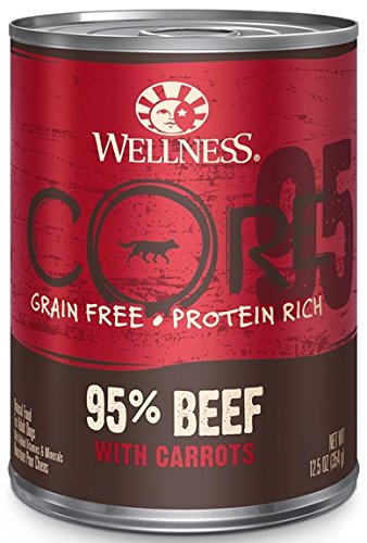 Wellpet Can Core 95-Percent Natural Beef Natural Wet Grain Free Canned Dog Food - 12.5 oz - Case of 12