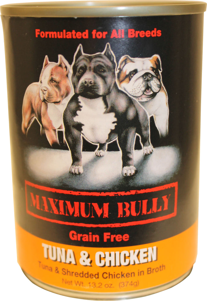 Maximum Bully Canned Dog Food- Chicken 13.2 Oz (Case of 12 )