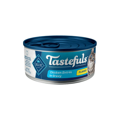 Blue Buffalo Tastefuls Chicken Flaked Wet Cat Food for Adult Cats 5.5 oz. Can