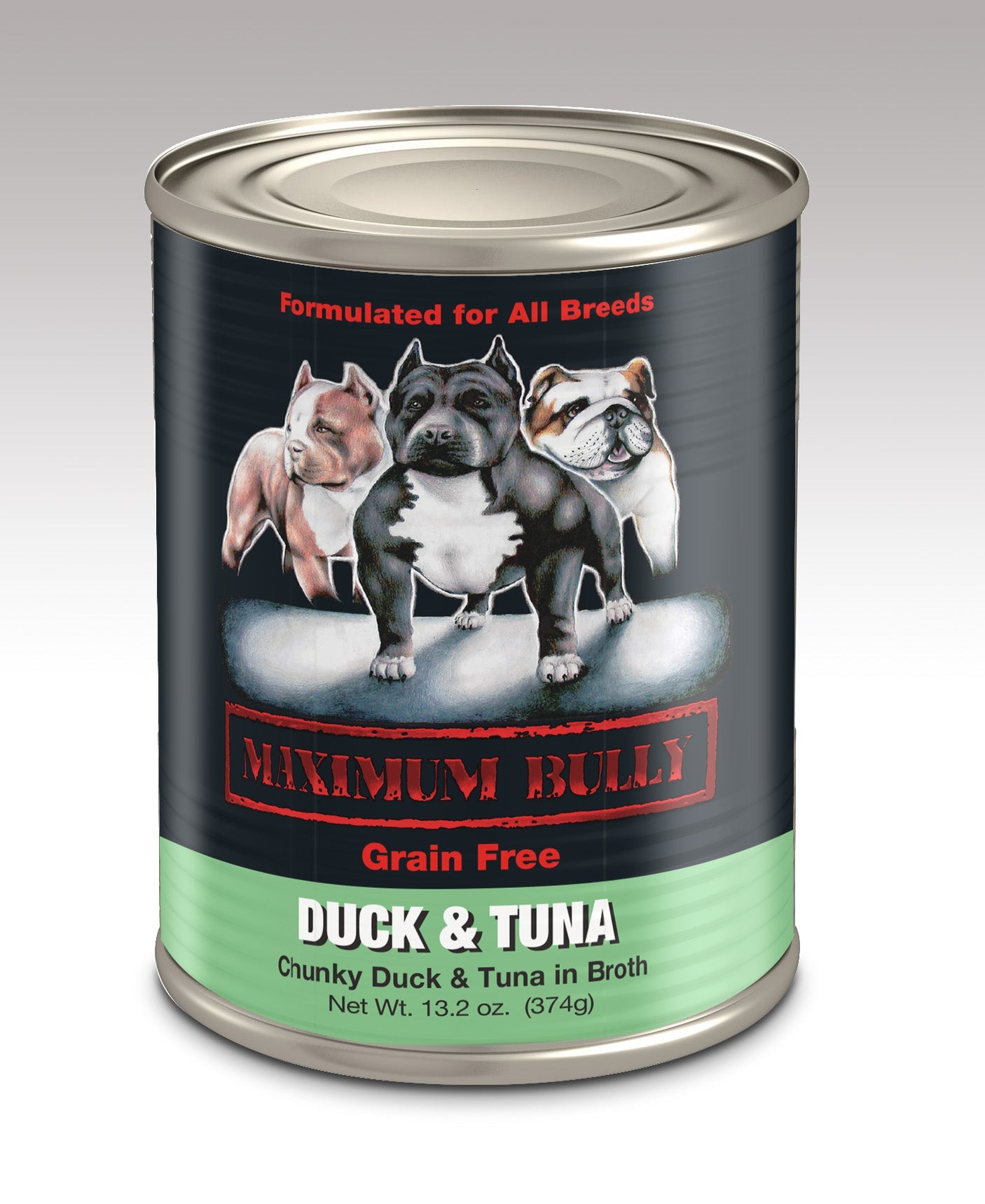 Maximum Bully Canned Dog Food- Tuna/duck 13.2 Oz (Case of 12 )