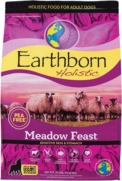 Earthborn Holistic Meadow Feast Grain-Free Natural Dry Dog Food, 25 lb