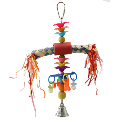 A & E Cage HB01468 9.45 x 6.75 x 6.75 in. Happy Beaks Totem Pole Bird Toy