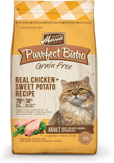 Merrick Purrfect Bistro, Chicken & Sweet Potato, Grain Free 4 LB.