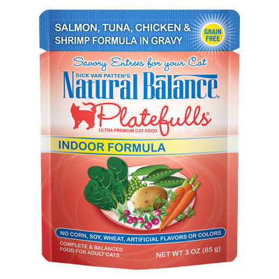 Dick Van Patten S Natural Balance Platefulls Salmon Tuna & Crab Formula In Gravy Cat Food 3Oz (Pack of 24)