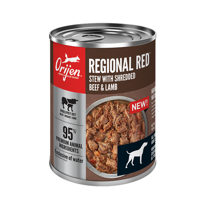 Orijen® Regional Red Recipe Stew with Shredded Beef & Lamb Dog Food 12.8oz