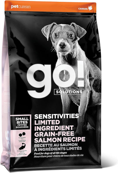 Petcurean Go! Sensitivities Small Bites Limited Ingredient Grain Free Salmon Recipe 3.5 LB