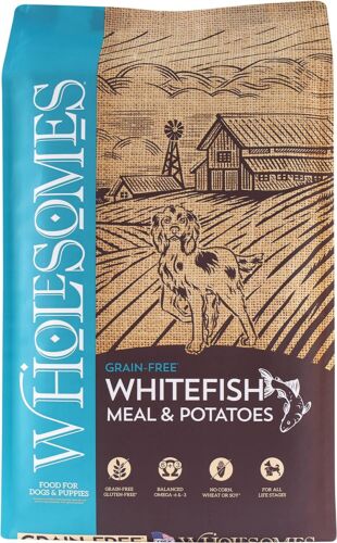 SPORTMiX Wholesomes Grain-Free Whitefish Meal and Chickpeas Dry Dog Food 35 LB