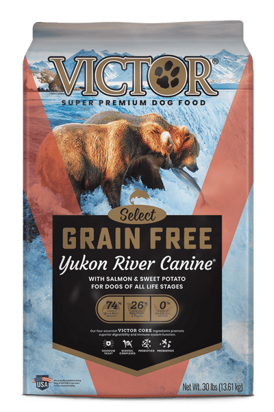 VICTOR Yukon River Salmon And Sweet Potato Recipe Grain Free Dry Dog Food 30 LB