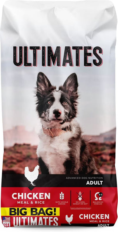 ULTIMATES Adult Chicken Meal & Rice Flavored Dry Dog Food 40 LB