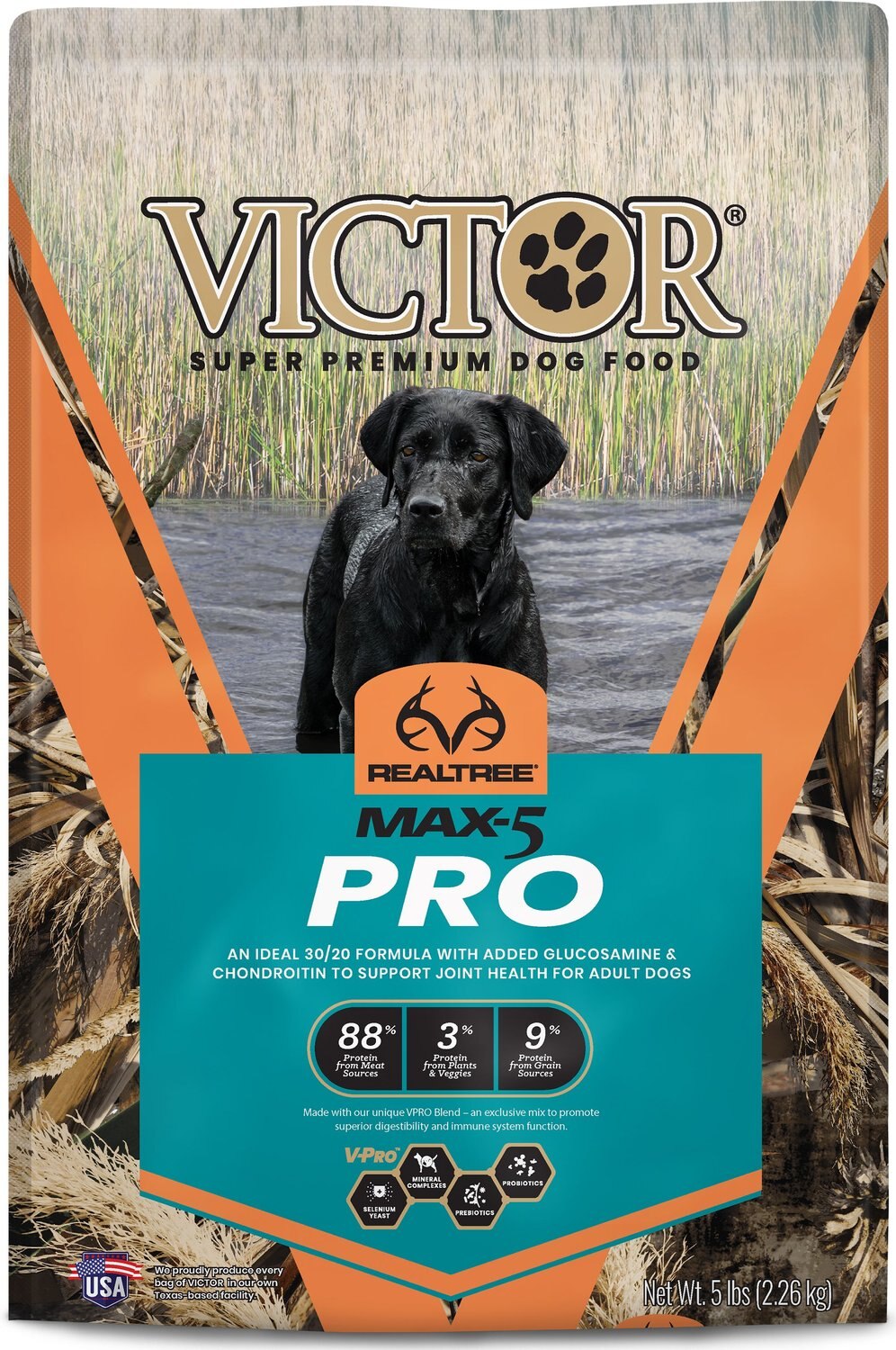 VICTOR Realtree MAX-5 PRO Dry Dog Food 5 LB