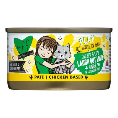 Weruva  P.L.A.Y. Laugh Out Loud Chicken & Lamb Dinner in a Hydrating Puree Wet Cat Food, 5.5 oz.