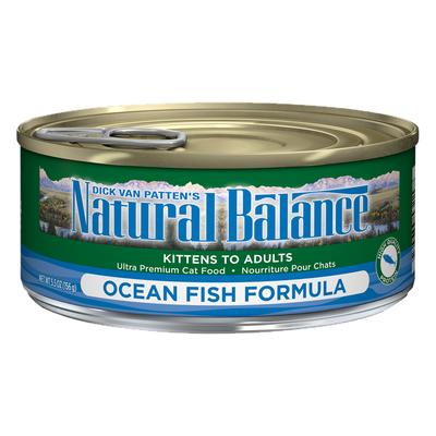 Dick Van Patten's Natural Balance Ocean Fish Canned Cat Food (Case of 24), 5.5 oz.