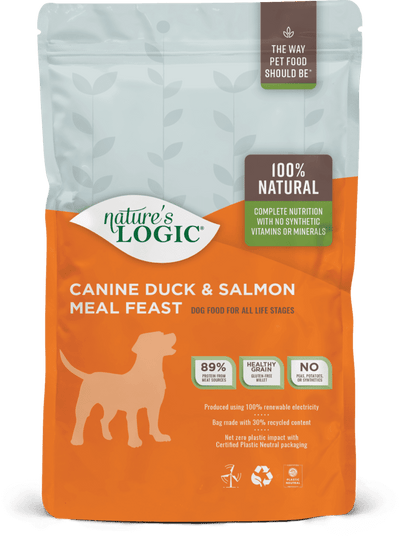 Nature's Logic Grain-Free Duck & Salmon Feast Wet Cat Food, 5.5 oz