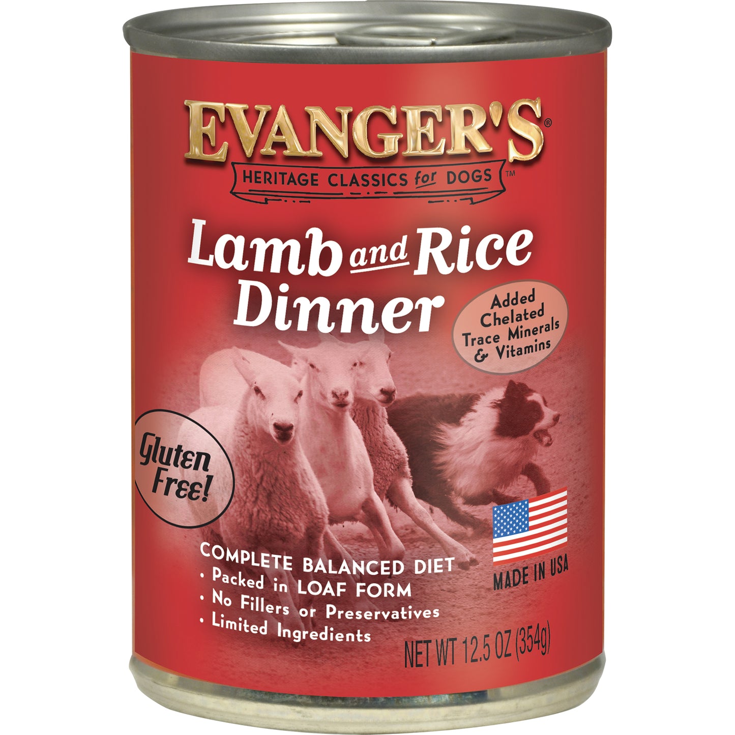 Evanger's Heritage Classics Lamb & Rice Dinner JUMBO for Dogs - 12, 20.2 oz Cans (B0753ZTJKD)