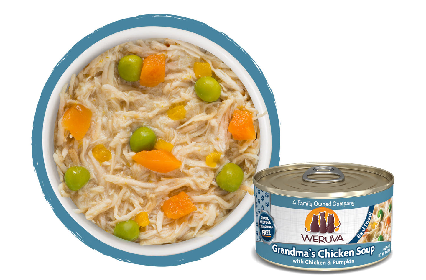 Weruva Grandma's Chicken Soup with Chicken & Pumpkin Grain-Free Wet Ca ...