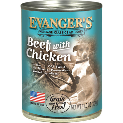 Evanger's Chicken Wet Dog & Cat Food, 22 oz, 12 Count