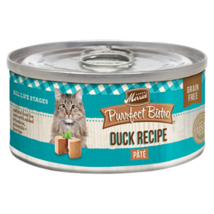 (24 Pack) Merrick Purrfect Bistro Grain Free Wet Cat Food Duck Recipe Pate 5.5 oz Cans