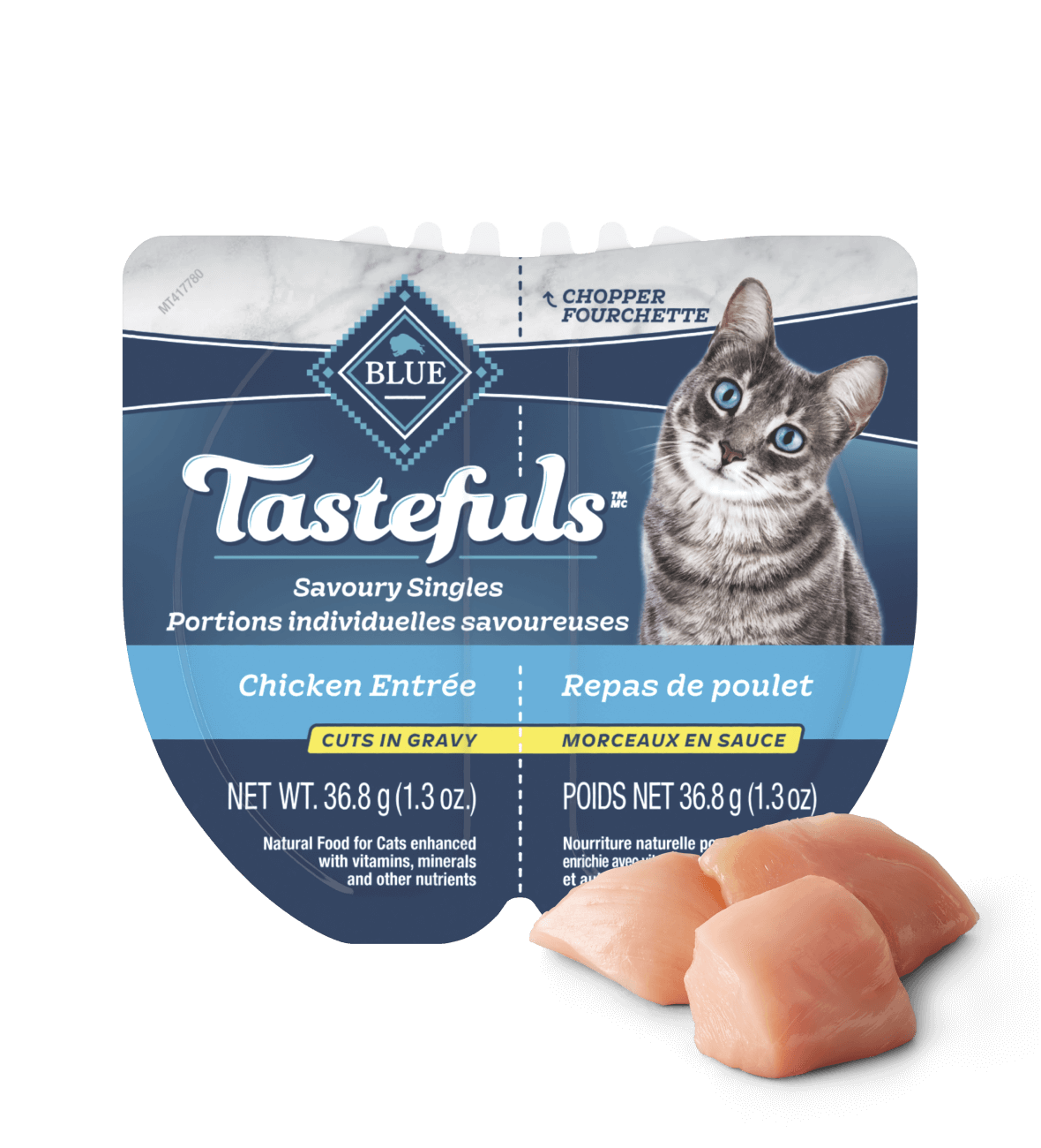 Blue Buffalo Tastefuls Savory Singles Chicken Entree Cuts in Gravy Adult Wet Cat Food - 2.6oz