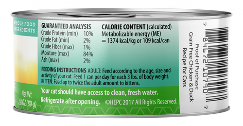 Health Extension Grain Free Chicken and Duck Recipe Canned Cat Food