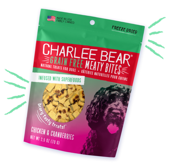Charlee Bear Grain Free Meaty Bites Chicken & Cranberries