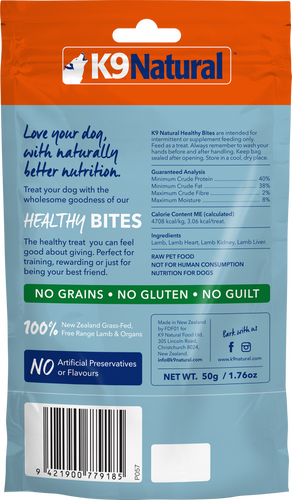 K9 Natural Healthy Bites Freeze Dried Lamb Dog Treats