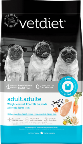 Vetdiet® Chicken, Rice, and Sweet Potato Adult Weight Control Formula Dog Food