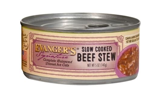 Evanger's Signature Series Grain Free Slow Cooked Beef Stew Canned Cat Food
