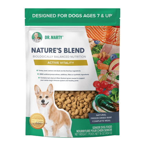 Dr. Marty Nature's Blend Active Vitality Seniors Freeze Dried Raw Dog Food