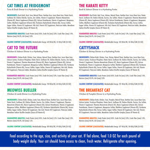 Weruva Cats in the Kitchen Paté  The Brat Pack Variety Pack Wet Cat Food