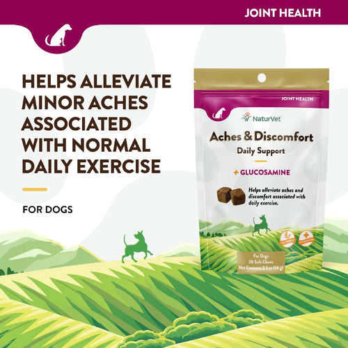 NaturVet Aches & Discomfort Soft Chews for Dogs