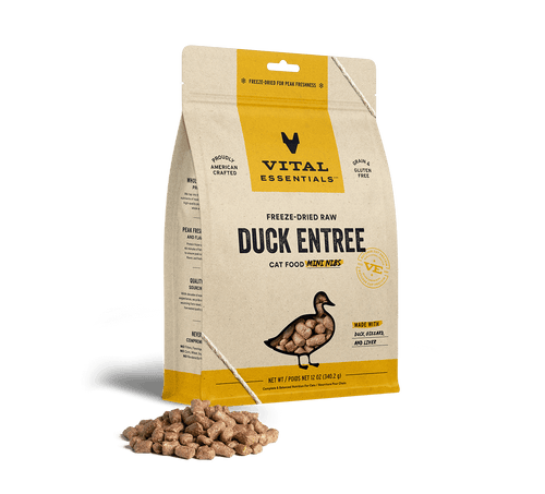 Vital Essentials Freeze-Dried Raw Duck Entree Mini Nibs Cat Food