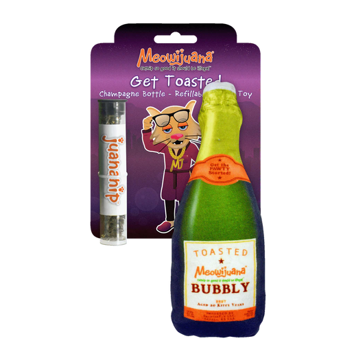 Meowijuana Get Toasted! Refillable Bubbly Cat Toy