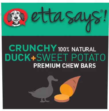 Etta Says! Premium Crunchy Bars Duck & Sweet Potato Dog Treats