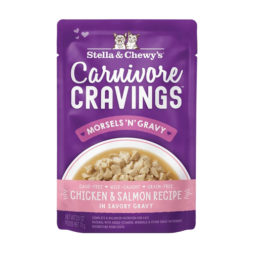 Stella & Chewy's Carnivore Cravings Morsels'N'Gravy Chicken & Salmon Recipe Wet Cat Food
