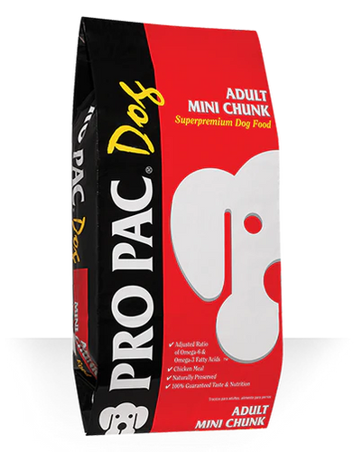 Pro Pac Adult Mini Chunk Superpremium Formula Dog Food
