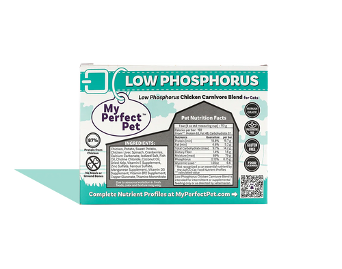 My Perfect Pet LOW PHOSPHORUS Chicken Carnivore Grain Free Blend for Cats