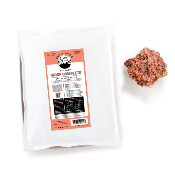 Oma's Pride Woof Complete Canine Lamb Recipe