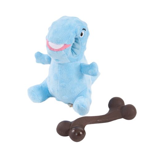 Territory Blue Dino 2-in-1 Chew Bone Dog Toy